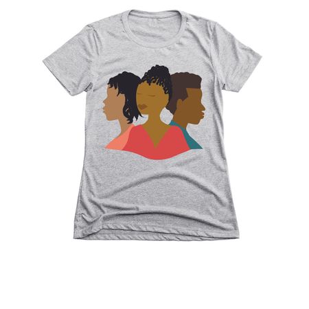 HairStory T-shirt, a Dark Heather Grey Women's Slim Fit Tee