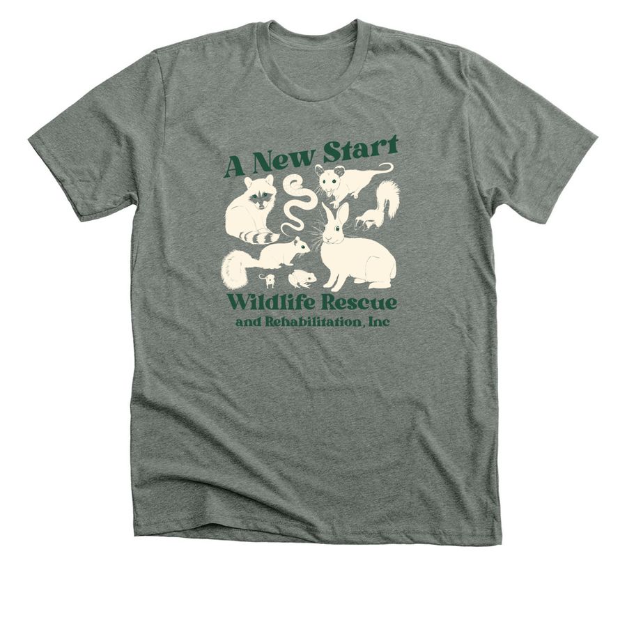 A New Start Wildlife Rescue, a Deep Heather Premium Unisex Tee