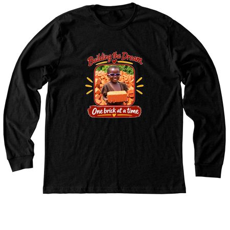 Help Us Build the Dream School, a Black Heather Premium Long Sleeve Tee
