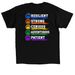 ACES Values&nbsp;, a Black Classic Unisex Tee (back-view)