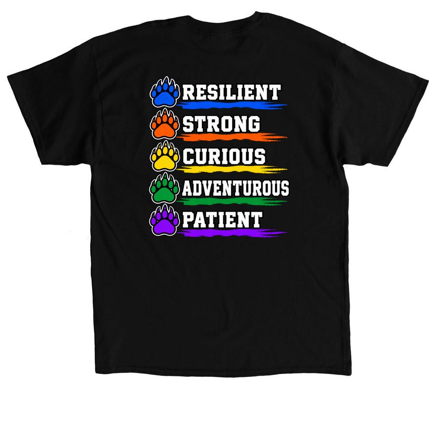 ACES Values&nbsp;, a Black Classic Unisex Tee (back-view)