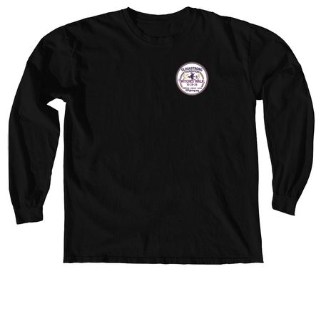 5th Annual Witches Walk, a Black Comfort Colors Long Sleeve Tee (back-view)