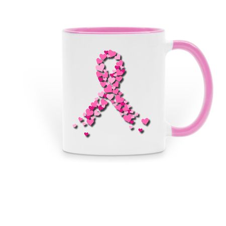 Breast Cancer Awareness&nbsp;, a Pink Two-Tone Ceramic Mug