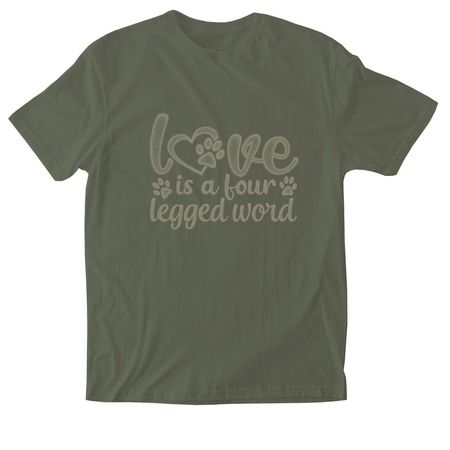 Blind Dog Rescue Alliance, a Military Green Softstyle Cotton Tee