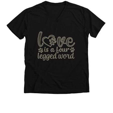 Blind Dog Rescue Alliance, a Solid Black Blend Premium V-Neck Tee
