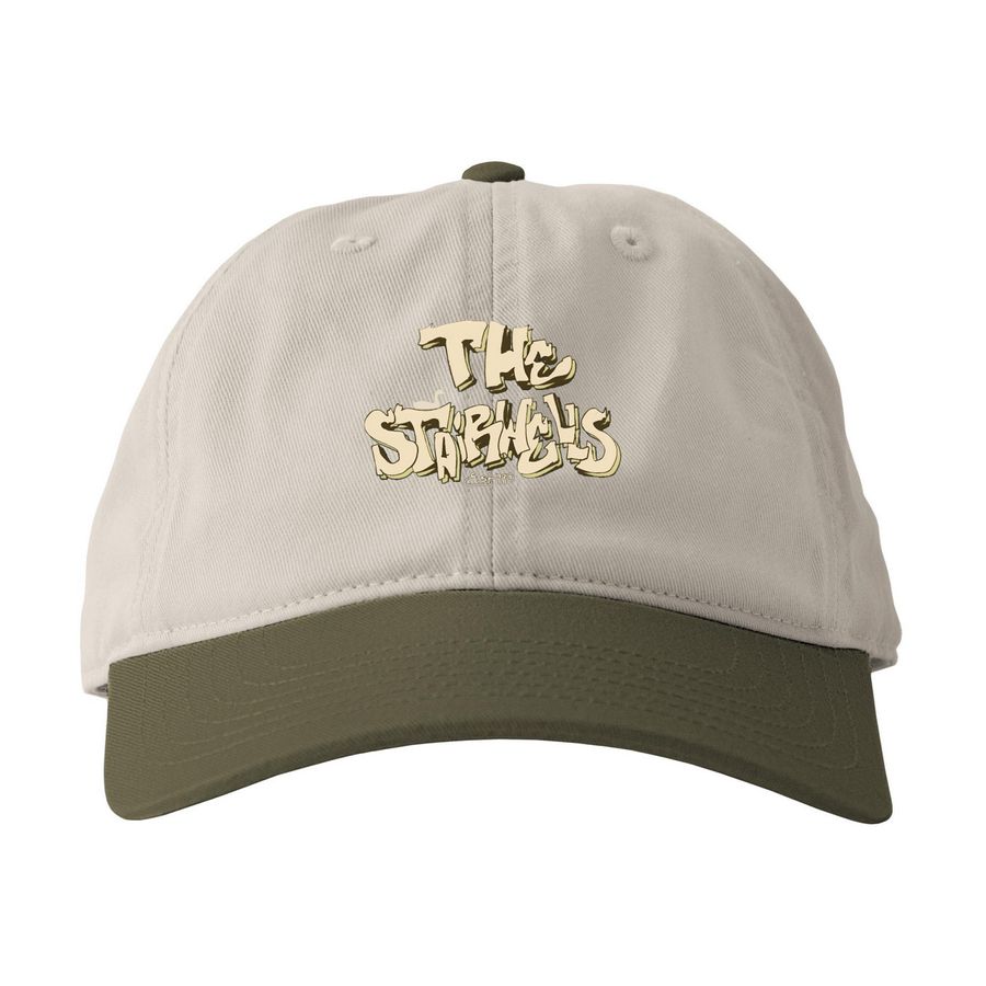 The Stairwells Hat (Cream), a Oyster/ Jungle Printed Eco Baseball Cap