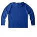 Montanans for Libraries Activewear, a True Royal UV Performance Long Sleeve Hoodie (back-view)
