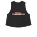 Jesus State of Mind, a Dark Grey Heather Women?s Cropped Racerback Tank