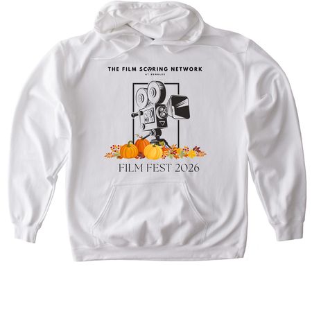 FSN FILM FEST - FALL, a White Gildan Softstyle Pullover Hoodie