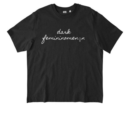 "Dark Femininomenon", a Dark Heather Grey Stanley/Stella Unisex Freestyler Heavyweight Tee