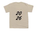 The Sinvil's, a Sand Youth Unisex Tee (back-view)