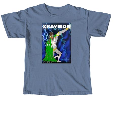Xrayman&nbsp; comic book promo, a Blue Jean Comfort Colors Unisex Tee