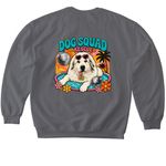Yeti Spaghetti, a Charcoal Softstyle Crewneck Sweatshirt (back-view)