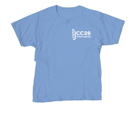2026 CampJCC T-Shirt, a Carolina Blue Youth Unisex Tee