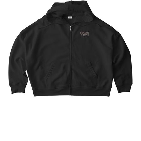 From The Other Side of Time (Back Print), a Black Stanley/Stella Women?s Stella Ida Zip Up Pullover Hoodie