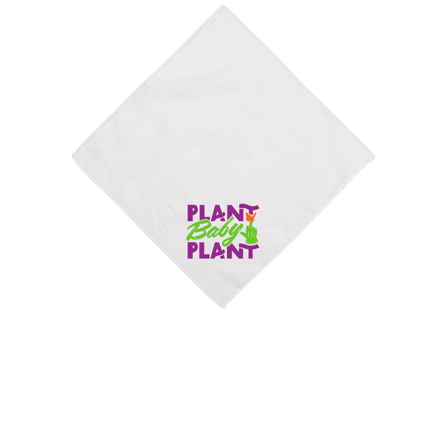 Rowdy Bandana, a White Cotton Bandana