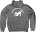 Happy Tail Jacket, a Deep Heather Zip Up Hoodie (back-view)