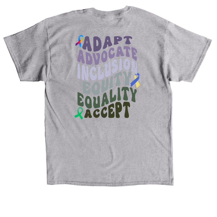 Amazing Rainbow 2025, a Sport Grey Classic Unisex Tee (back-view)