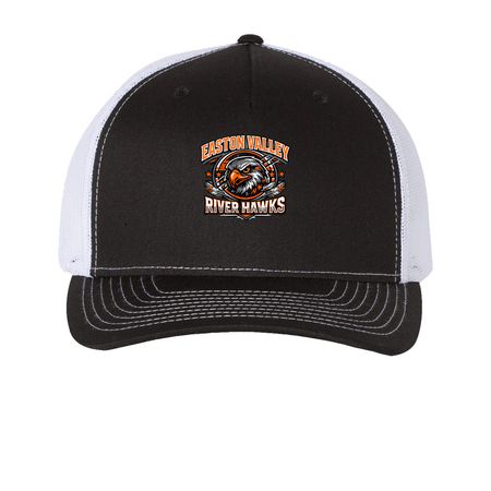 EV Hat&nbsp;, a Black/ White Printed Five-Panel Trucker Cap