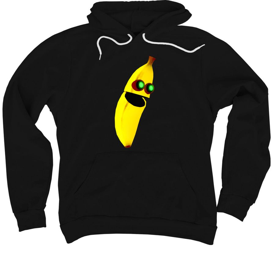 Banana Eats: Banana Hoodie, a Black Premium Pullover Hoodie