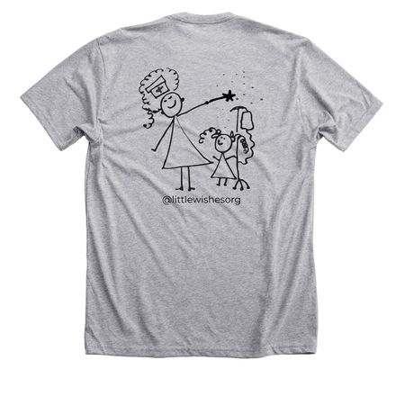 Little Wishes: Little Star&nbsp;, a Athletic Heather Premium Unisex Tee (back-view)