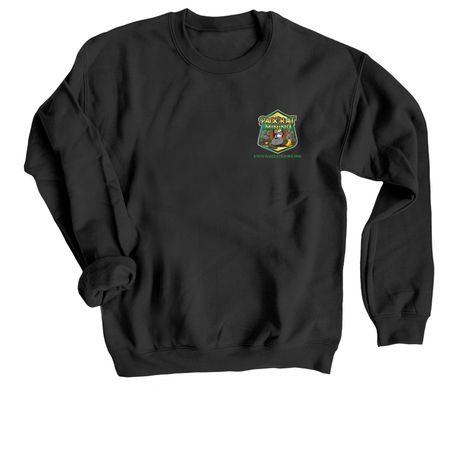 Pack Rat Mining, a Black Crewneck Sweatshirt