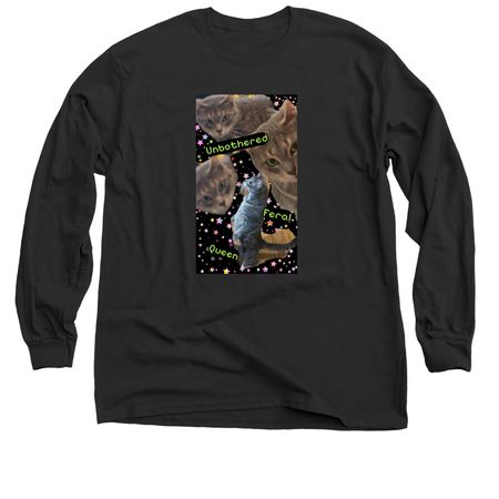 Liddy Unbothered Feral Queen, a Black Classic Long Sleeve Tee