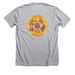 Happy Horizon "Power in Pocket Pets", a Athletic Heather Premium Unisex Tee (back-view)