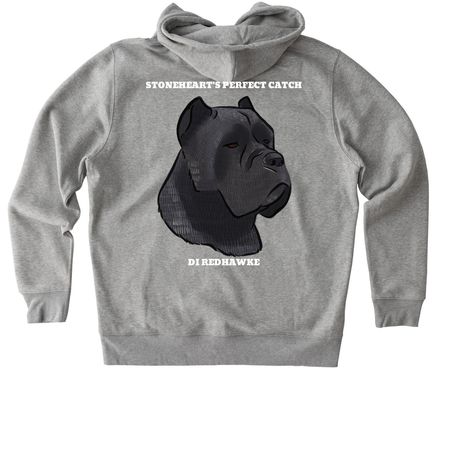 Fish, a Heather Grey Stanley/Stella Unisex Cultivator 2.0 Zip Up Pullover Hoodie
