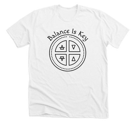 Balance Is Key&nbsp;, a Solid White Blend Premium Unisex Tee