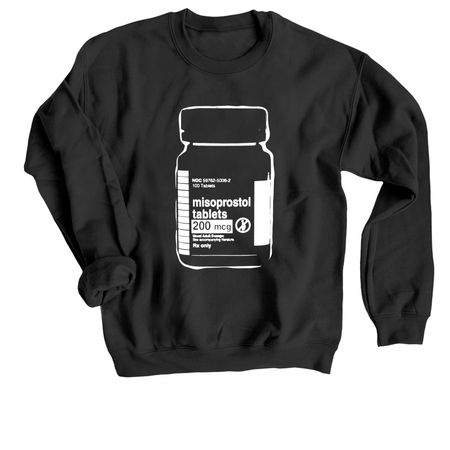 A safe option, a Black Crewneck Sweatshirt