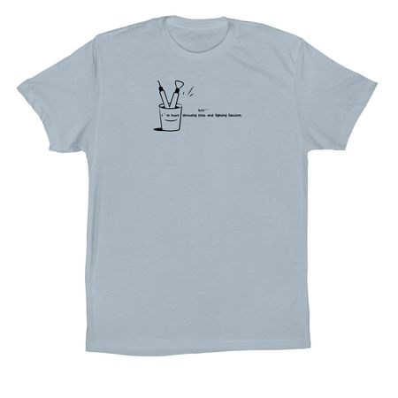 I?m busy, a Light Blue Premium Cotton Tee