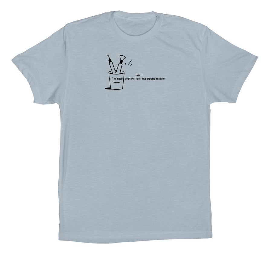 I?m busy, a Light Blue Premium Cotton Tee
