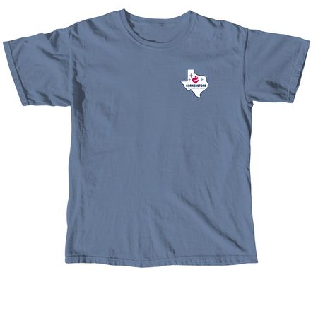 She's from Cornerstone, a Blue Jean Comfort Colors Unisex Tee
