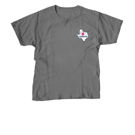 She's from Cornerstone, a Charcoal Youth Unisex Tee