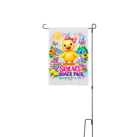 Skylar Rose??, a White 12" x 18" Yard Flag with Stake