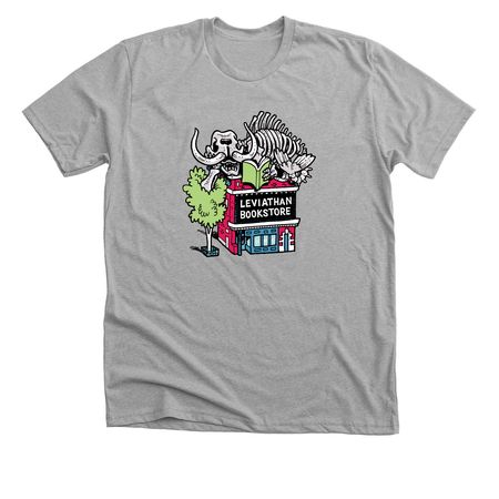 Leviathan Bookstore, a Athletic Heather Premium Unisex Tee
