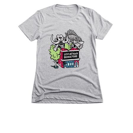 Leviathan Bookstore, a Dark Heather Grey Women's Slim Fit Tee