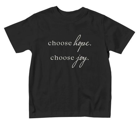 Toddler Choose hope/joy, a Black Toddler Tee