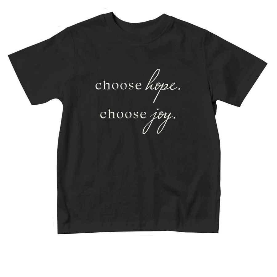 Toddler Choose hope/joy, a Black Toddler Tee
