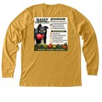 Bark & Branch Orchard, a Heather Mustard Premium Long Sleeve Tee (back-view)