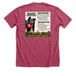 Bark & Branch Orchard, a Heather Raspberry Premium Unisex Tee (back-view)