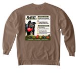 Bark & Branch Orchard, a Espresso Comfort Colors Crewneck Sweatshirt (back-view)