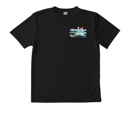 Ray Jarecki Regatta (on back), a Black Youth Performance Tee
