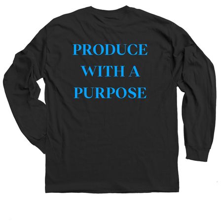 Produce With A Purpose Collection, a Black Classic Long Sleeve Tee