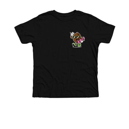 Coconuts & Bolts (Front and Back Design), a Solid Black Blend Premium Youth Tee