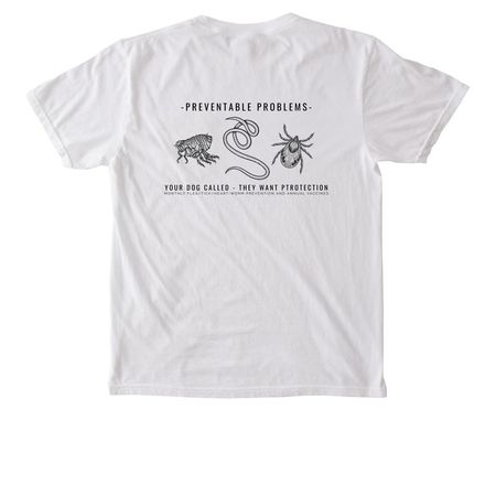 Your Dog Called, a White Comfort Colors Pocket Tee
