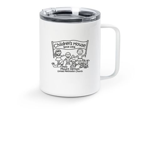 50th Anniversary, a White Stainless Steel Travel Mug