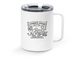 50th Anniversary, a White Stainless Steel Travel Mug
