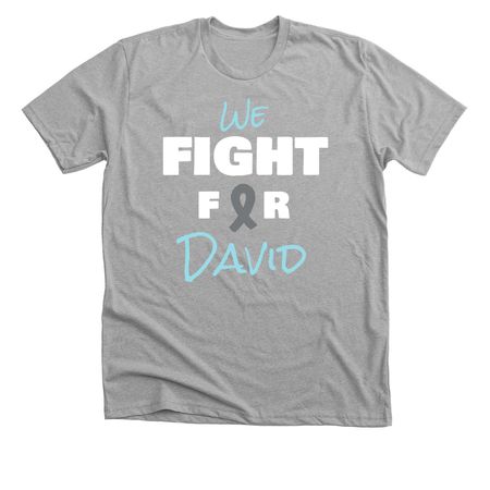 Help David Fight, a Athletic Heather Premium Unisex Tee